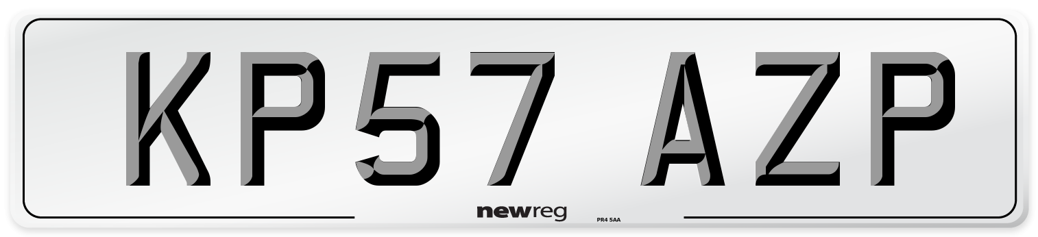 KP57 AZP Number Plate from New Reg